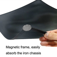 PVC Cooling Fan Dust Net Desktop Computer Industrial Fan Filter Cover, 10pcs 12cm With Magnetic Suction, 10pcs 14cm With Magnetic Suction, 10pcs 12x24cm With Magnetic Suction, 10pcs 14x28cm With Magnetic Suction Ordinary Version������������������������...