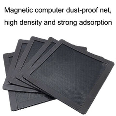 PVC Cooling Fan Dust Net Desktop Computer Industrial Fan Filter Cover, 10pcs 12cm With Magnetic Suction, 10pcs 14cm With Magnetic Suction, 10pcs 12x24cm With Magnetic Suction, 10pcs 14x28cm With Magnetic Suction Ordinary Version������������������������...