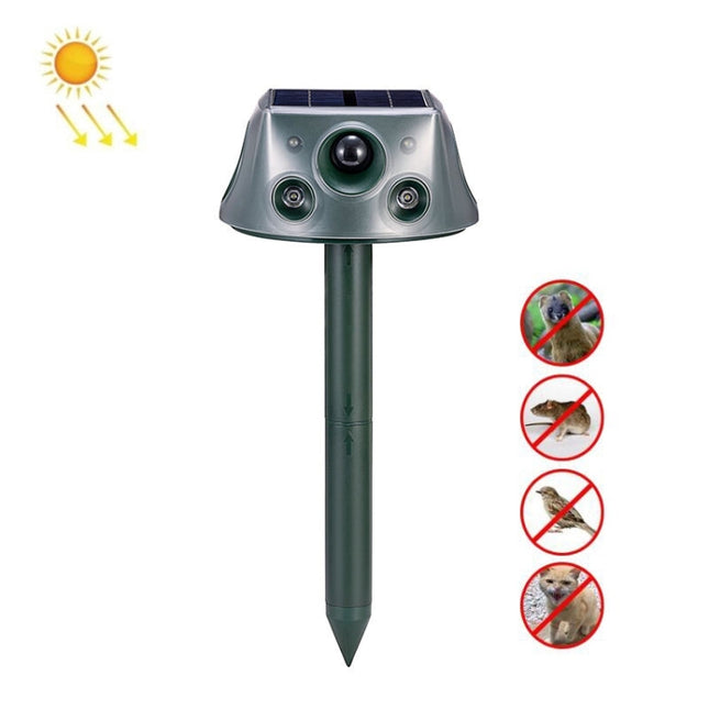 SK031 Four-Sided Solar Animal Repeller Bird Repeller Ultrasonic Rat Repeller