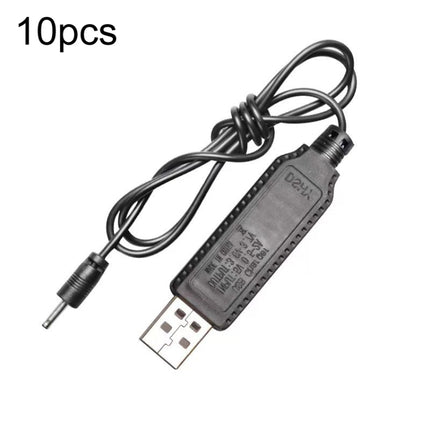 10pcs 3.7V IC Circuit Protection Lithium Battery USB Straight Head Charging Cable