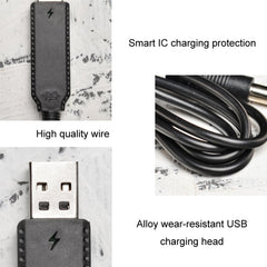10pcs 3.7V IC Circuit Protection Lithium Battery USB Straight Head Charging Cable, 2.0mm, 2.5mm, 3.5mm, 5.5mm