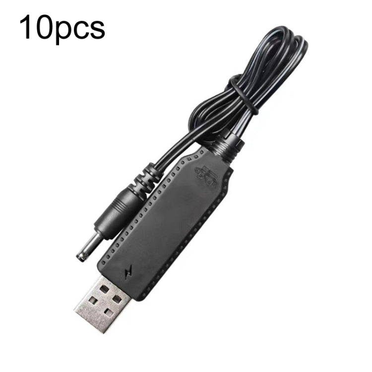 10pcs 3.7V IC Circuit Protection Lithium Battery USB Straight Head Charging Cable, 2.0mm, 2.5mm, 3.5mm, 5.5mm