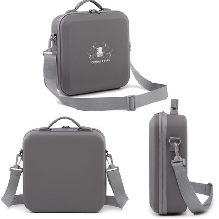 For DJI Mini 3 / Mini 3 Pro  BKANO PU Storage Bag Portable Shoulder Bag Messenger Bag, M3-012 RC-N1 Version, M3-012 RC Version