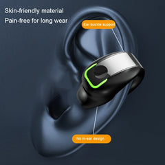 GD28 IPX4 Waterproof Single-ear Lightweight Clip Ear Bluetooth Earphone, GD28 Single Black, GD28 Single White