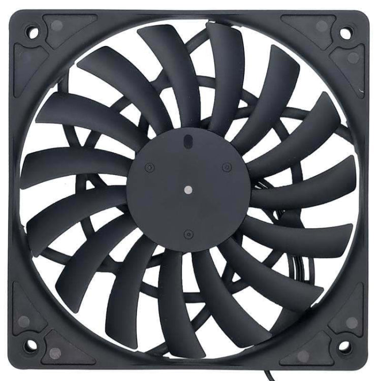 FANNE RIce Soul F12012 Desktop Chassis Ultra-thin 4pin Cooling Fan Intelligent PWM Speed Regulation, F12012