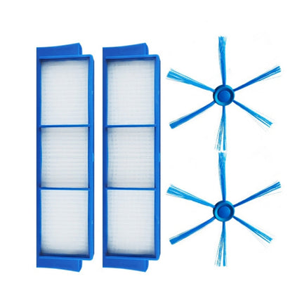 For Philips FC8007 FC8792 FC8794 FC8796 Sweeper Accessories, 2pairs Side Brush+2 Filters, 2pcs Side Brush, 1 Filter