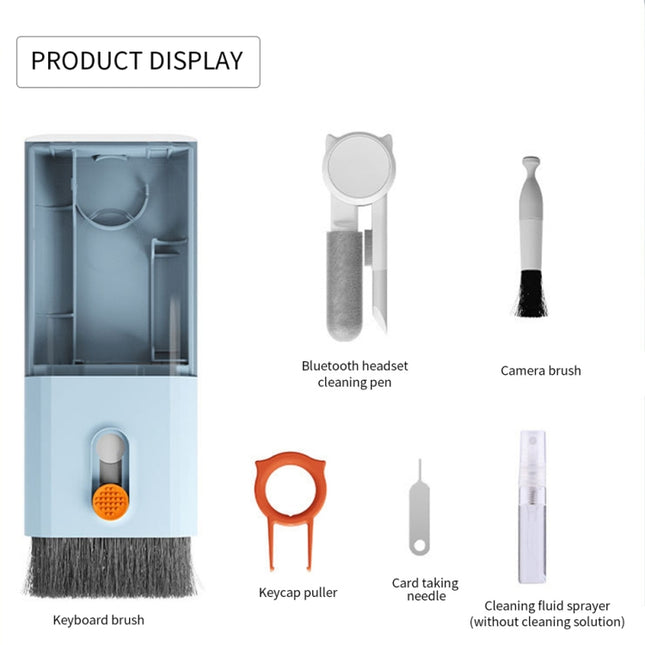 Q6S 10-in-1 Bluetooth Headphone Cleaning Pen Mobile Computer Keyboard Screen Digital Camera Cleaning Kit, Q6S (White), Q6S (Black), Q6S ( (Blue), Q6S (Pink)