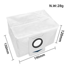 1pc Dust Box For ECOVACS X1 ONMI / X1 TURBO Vacuum Cleaner Accessories, 14 In 1 Set, 1pc Main Brush, 2pairs Side brush, 2pcs Filter, 2pcs Rag, 1pc Main Brush Cover, 2pcs Striped Rag, 2pcs White Filter, 2pcs Dust Bag, 1pc Dust Box