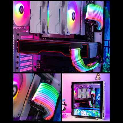 5V ARGB Neon Color Line, 24pin Motherboard Power Supply Light Wire Black, Double 8pin Graphics Card Power Supply Wire Black, 24pin Motherboard Power Supply Light Wire White, Double 8pin Graphics Card Power Supply Wire White