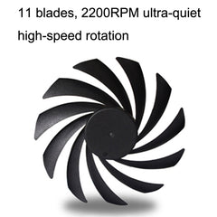 FANNER Ice Soul F10015 Desktop Computer Radiator PWM Intelligent Speed Regulation Ultra-thin Chassis Fan, F10015