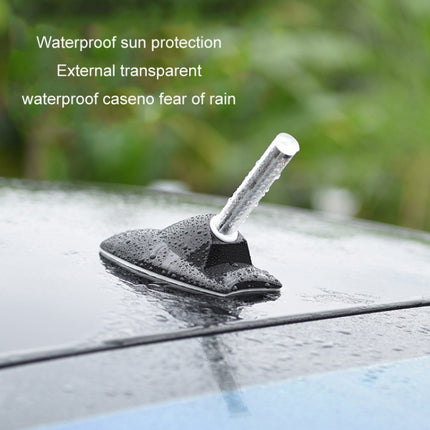 Car Solar Shark Fin With Antenna LED Warning Light, Silver, White, Black, Silver with Remote Control, Black with Remote Control, White with Remote Control