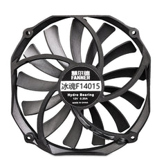 FANNER Ice Soul F14015 4PIN PWM Ultra-thin Chassis Fan Desktop Computer Radiator, F14015