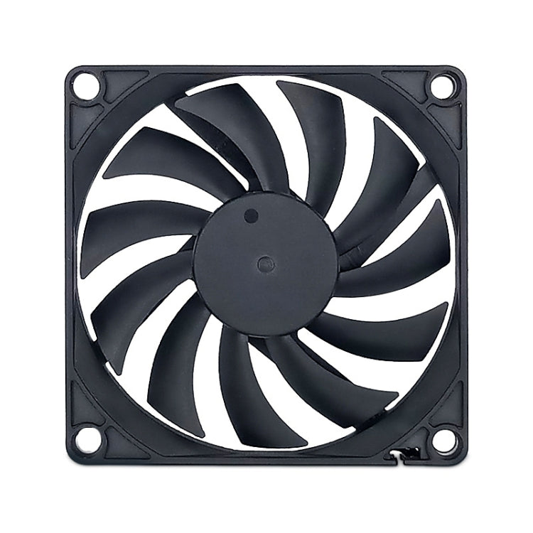 FANNER Ice Soul F8010 Ultra Thin Chassis Fan 4pin PWM Intelligent Speed Adjustment Quiet Cooling Heat Dissipation, F8010