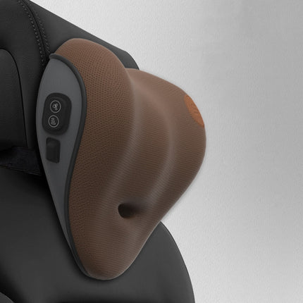 SR-21 Car Lumbar Cushion Headrest Seat Memory Foam Accessories, Style:, Ordinary Headrest (Black), Ordinary Headrest (Gray), Ordinary Headrest (Brown), Massage Headrest (Black), Massage Headrest (Gray), Massage Headrest (Brown)�������������������������...