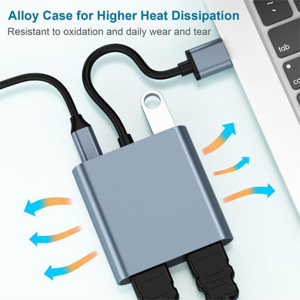 USB 3.0 To Dual HDMI, USB, USB-C / Type-C  High Definition Converter 4K USB Same Screen Extender, USB 3.0 To Dual HDMI