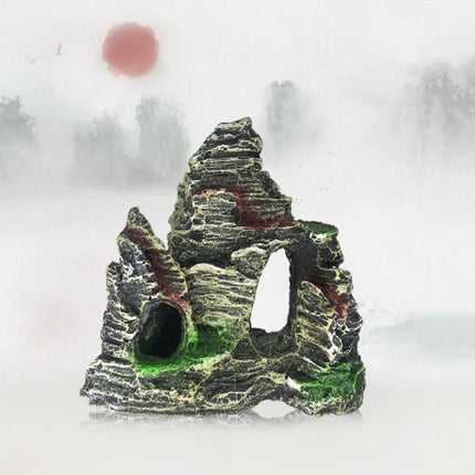 Stone Fish Tank Landscape Simulation Resin Aquarium Decorative Ornament, Style:, Cave Mountain C, Cave Mountain D, Small Rockery, Three-legged Rockery, Big Rockery, Shunfeng Mountain, Yu Mountain, Tianzhu Mountain, Guanyun Mountain, Jiuxia Mountain    ...