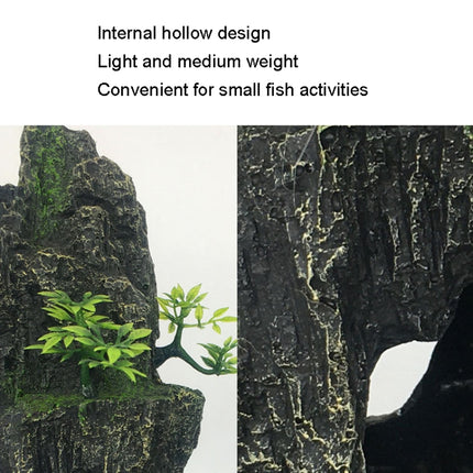 Stone Fish Tank Landscape Simulation Resin Aquarium Decorative Ornament, Style:, Cave Mountain C, Cave Mountain D, Small Rockery, Three-legged Rockery, Big Rockery, Shunfeng Mountain, Yu Mountain, Tianzhu Mountain, Guanyun Mountain, Jiuxia Mountain    ...