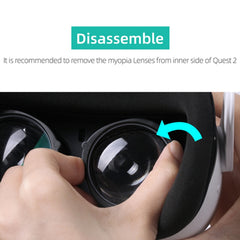 For Oculus Quest 2 Hifylux Q2-QF11 1pair Myopia Lens Frame Aspheric Resin VR Glasses Accessories