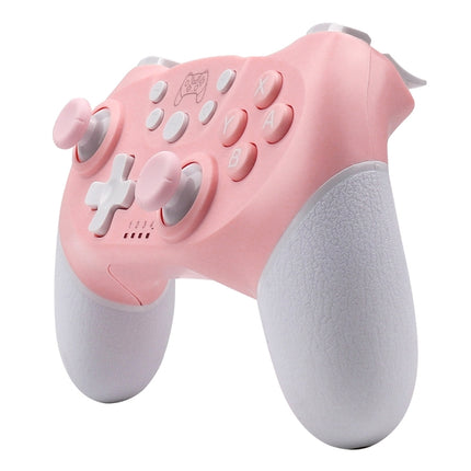 For Nintendo Switch Pro Wireless Bluetooth Handle with Macro Programming & Somatosensory Wake-up, White Pink, Purple Orange, White Red Blue, Black Red Blue, Black Blue Red