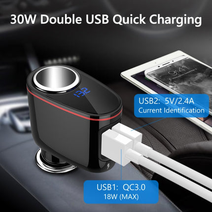 Multifunctional Car Cigarette Lighter 100W One for Two High Power Charger, S-06A, S-06 Bluetooth