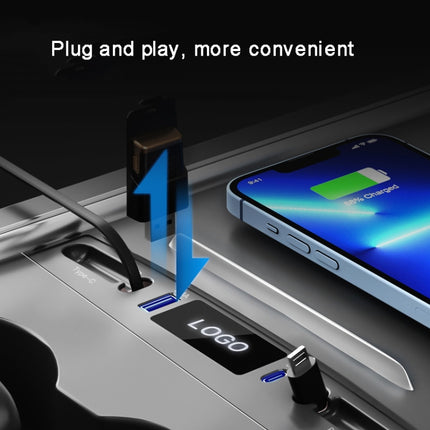 For Tesla Model 3 / Y 27W Quick Interior Charger Intelligent USB-C/Type-C Docking Station HUB