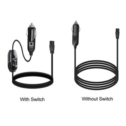 12V/24V Car Refrigerator Cable B Suffix Cigarette Lighter Plug Power Cord, Length:, 1m Without Switch, 1m With Switch, 2m Without Switch, 2m With Switch, 3m Without Switch, 3m With Switch, 4m Without Switch, 4m With Switch, 5m Without Switch           ...