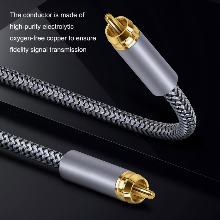 Pure Copper RCA Coaxial HIFI Digital Audio Cable SPDIF Subwoofer Speaker Cable, 1m, 1.5m, 2m, 3m, 5m, 10m, 15m