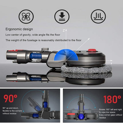 Vacuum Cleaner Electric Mopping Head Integrated Water Tank With 6pcs Rag, For Dyson V7 V8 V10 V11, For Dyson V15