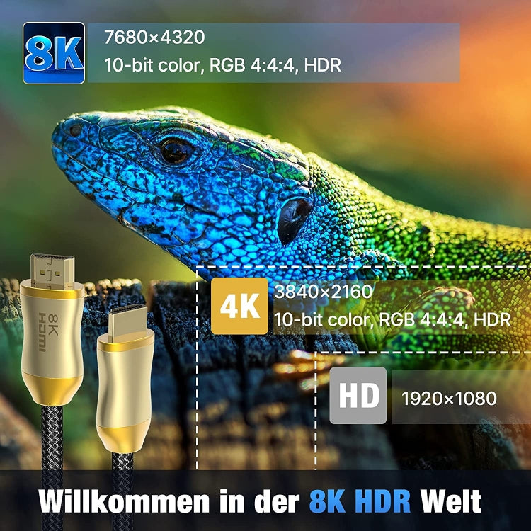 HDMI 2.1 Version 8K 60Hz For PS4 Cable Projector Notebook Set-Top Box Cable