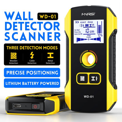 FNIRSI WD-01 Multifunctional Load-Bearing Wall Wire Metal Detector Dark Line Scanner, WD-01