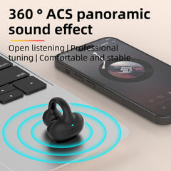 M-S8 Wireless Stereo Single Ear Clip-on Bluetooth Earphone, M-S8 Single Black, M-S8 Single Gray, M-S8 Single Pink, M-S8 Single Blue