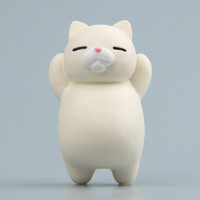 Cartoon Cat Fridge Magnet Resin Ornament Ornament, With Magnetic Sticker, Without Magnetic Sticker