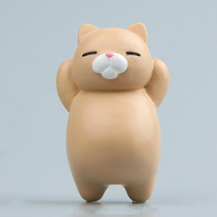 Cartoon Cat Fridge Magnet Resin Ornament Ornament, With Magnetic Sticker, Without Magnetic Sticker