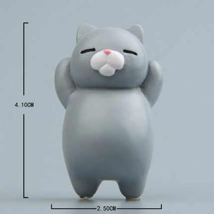 Cartoon Cat Fridge Magnet Resin Ornament Ornament, With Magnetic Sticker, Without Magnetic Sticker
