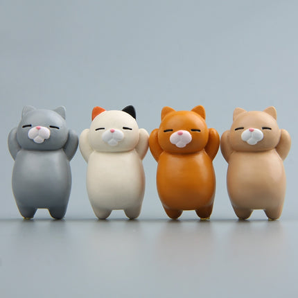 Cartoon Cat Fridge Magnet Resin Ornament Ornament, With Magnetic Sticker, Without Magnetic Sticker
