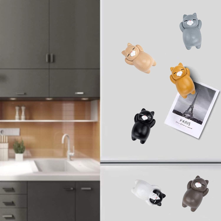 Cartoon Cat Fridge Magnet Resin Ornament Ornament, With Magnetic Sticker, Without Magnetic Sticker