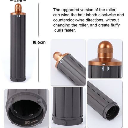 Für Dyson Airwrap Haartrockner id / HS01 / HS05 / HD08 18,6 x 4 cm verbesserte lange Lockenstabdüse mit langem Adapter golden, 18,6 cm 40 mm rosarot, 18,6 cm 40 mm golden, 18,6 cm 40 mm kurzer Adapter golden, 18,6 cm 40 mm kurzer Adapter rosarot