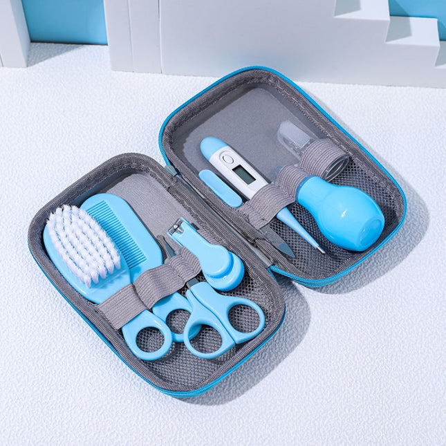 JR-6006 8 in 1 EVA Bag Baby Cleaning Care Set Baby Daily Cleaning Kit