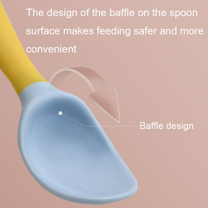 Children Eating Training Tableware Baby Bendable Silicone Soft Spoon, Green, Pink, Yellow, Purple, Boxed Green, Boxed Pink, Boxed Yellow, Boxed Purple