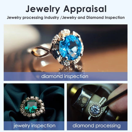 HJ1000 50-1000X 3000mAh Diamant-Taillen-Code-Mikroskop GIA Schmuck-Taillen-Code-Instrument, HJ1000