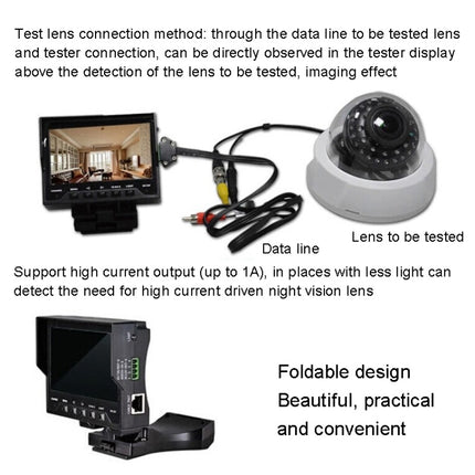 JSK-4300B 4.3 inch Handheld 12V Output Network Cable Monitoring Tester