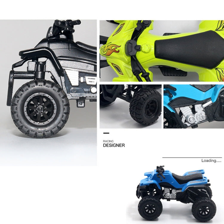 1:36 Simulated Beach Four-wheel Off-road Motorcycle Model Children Toy Car, Motorcycle Black, Motorcycle Green, Motorcycle Blue, Motorcycle Red