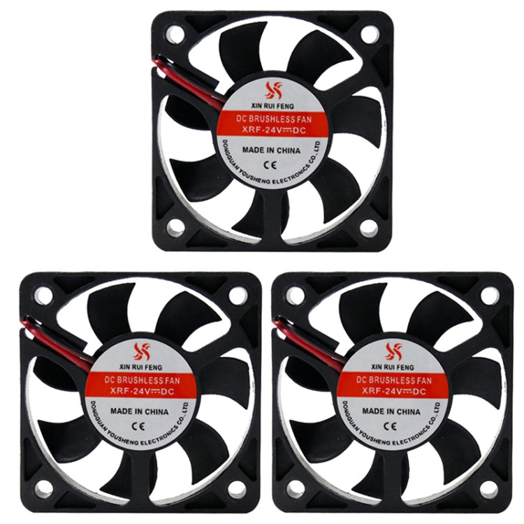 5cm Silent DC Cooling Fan, 3pcs XIN RUI FENG 5V Oil Bearing, 3pcs XIN RUI FENG 12V Oil Bearing, 3pcs XIN RUI FENG 24V Oil Bearing, 3pcs XIN RUI FENG 5V Ball Bearing, 3pcs XIN RUI FENG 12V Ball Bearing, 3pcs XIN RUI FENG 24V Ball Bearing
