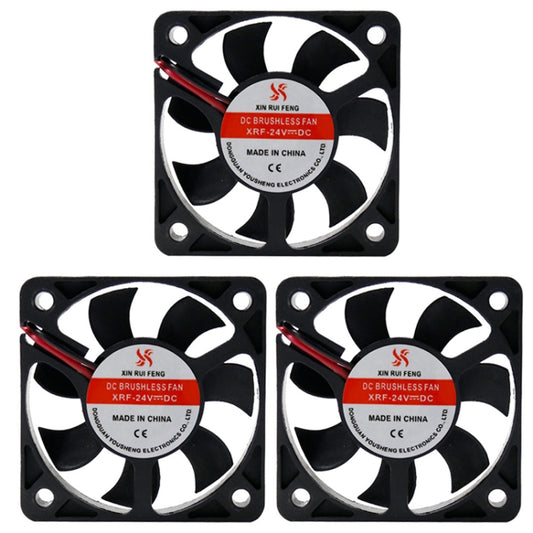 5cm Silent DC Cooling Fan, 3pcs XIN RUI FENG 5V Oil Bearing, 3pcs XIN RUI FENG 12V Oil Bearing, 3pcs XIN RUI FENG 24V Oil Bearing, 3pcs XIN RUI FENG 5V Ball Bearing, 3pcs XIN RUI FENG 12V Ball Bearing, 3pcs XIN RUI FENG 24V Ball Bearing