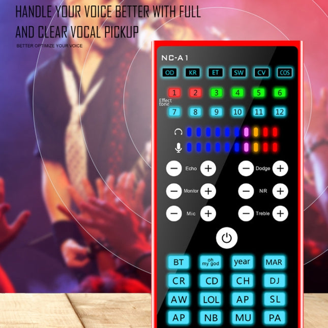 NC-A1 Bluetooth 5.0 Sound Card 12 Kinds Of Sound Effects Support Real-Time Monitoring, NC-A1