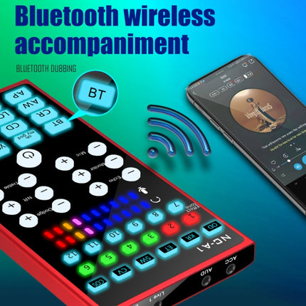 NC-A1 Bluetooth 5.0 Sound Card 12 Kinds Of Sound Effects Support Real-Time Monitoring, NC-A1