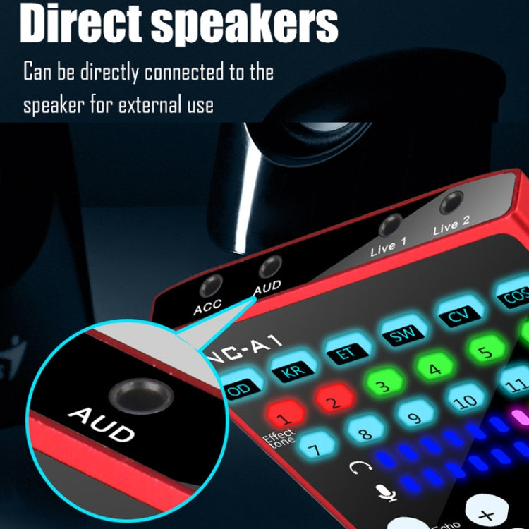 NC-A1 Bluetooth 5.0 Sound Card 12 Kinds Of Sound Effects Support Real-Time Monitoring, NC-A1