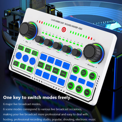 X50 Bluetooth RGB LED Live Sound Card With OTG Port Interface, X50