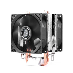 Desktop Computer Double Copper Tube CPU Radiator Super Quiet, 2 Tube Color Light 3-pin Double Fan, 2 Tube Without Light 3-pin Single Fan, 2 Tube Without Light 3-pin Double Fan, 2 Tube Red Light 3-pin Single Fan, 2 Tube Blue Light 3-pin Single Fan������...