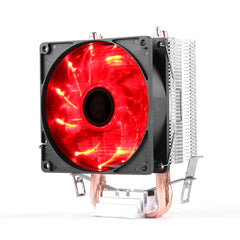 Desktop Computer Double Copper Tube CPU Radiator Super Quiet, 2 Tube Color Light 3-pin Double Fan, 2 Tube Without Light 3-pin Single Fan, 2 Tube Without Light 3-pin Double Fan, 2 Tube Red Light 3-pin Single Fan, 2 Tube Blue Light 3-pin Single Fan������...